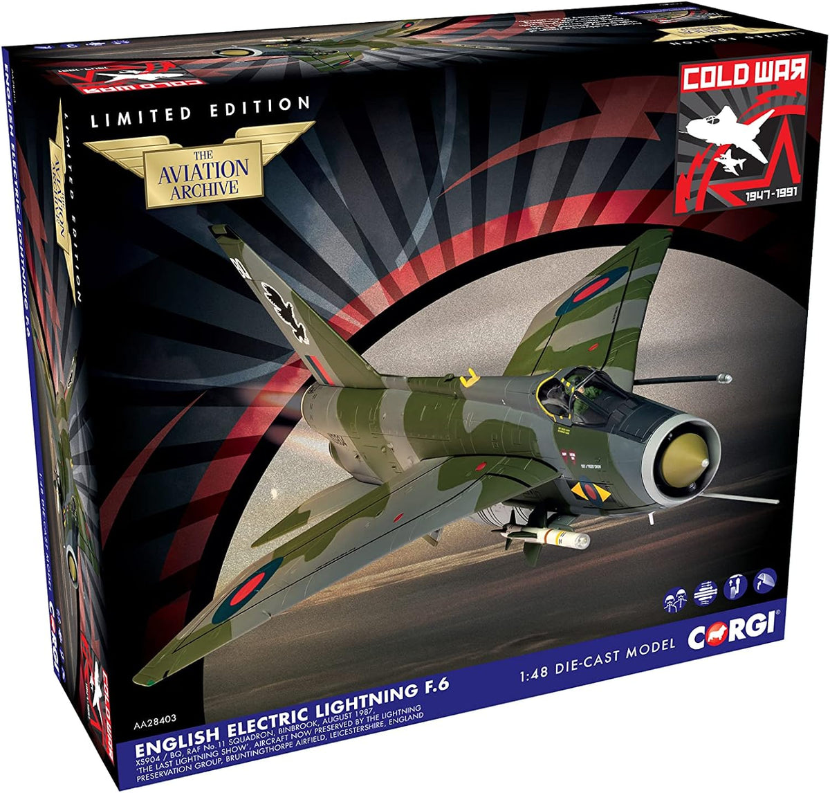 CORGI LIGHTNING F.MK6 RAF NO11 SQN