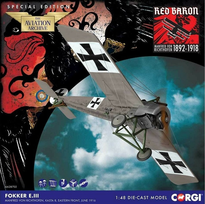CORGI FOKKER E.III MANFRED VON RICHTHOFEN KASTA 8 JUNE 1916