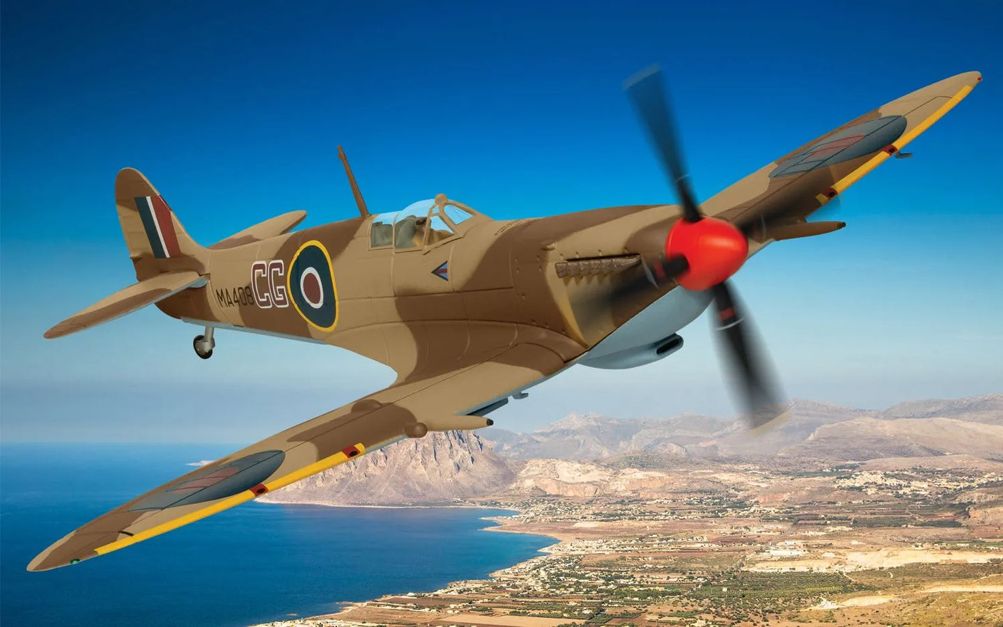 CORGI SPITFIRE MKIXC, MA408, RAF, GROUP CAPTAIN COLIN GRAY, "OPERATION HUSKY" 1943