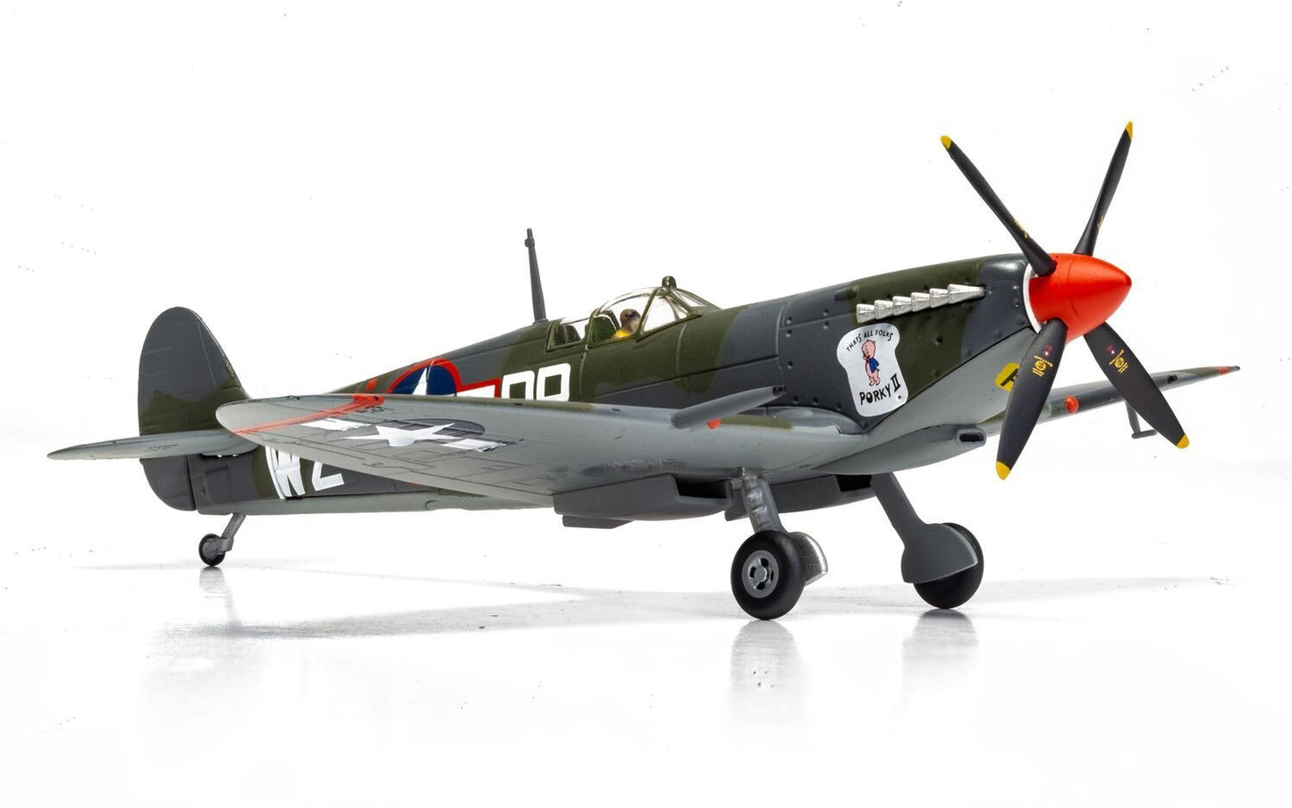 CORGI SPITFIRE MK.IXC MH656 WZ-RR "PORKY II" ROBERT CONNOR USAAF MEDITERRANEAN THEATRE 1943