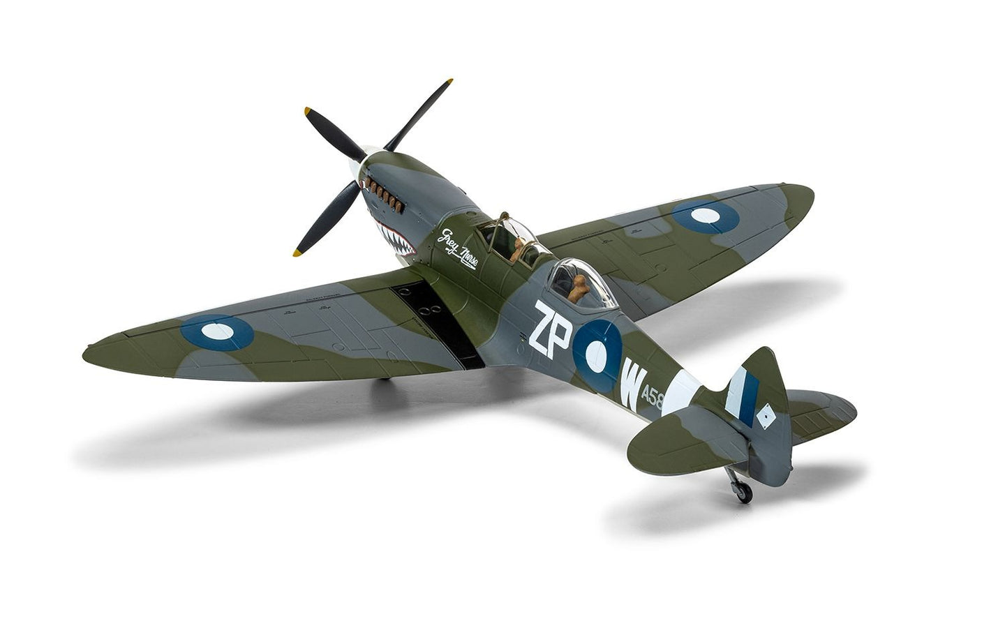CORGI SPITFIRE T.9 TE308 (G-AWGB) "GREY NURSE" SHARKMOUTH