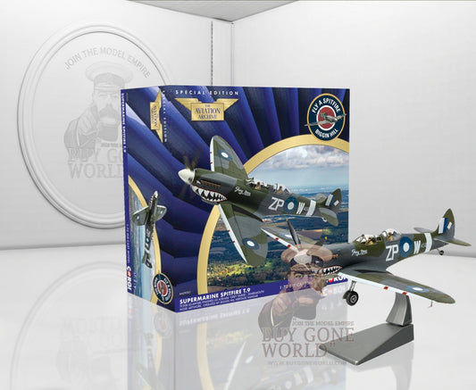 CORGI SPITFIRE T.9 TE308 (G-AWGB) "GREY NURSE" SHARKMOUTH