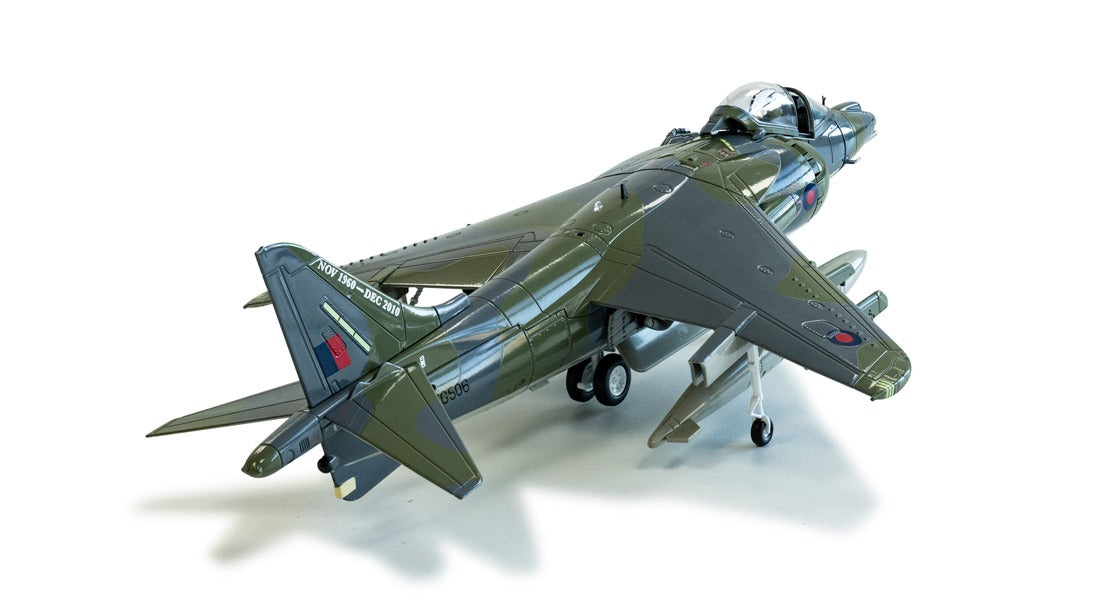 CORGI HARRIER GR9A ZG506/P77 COTTESMORE WING RAF COTTESMORE "NINJA 1" "FINAL FLIGHT RETIREMENT SCHEME" 2010
