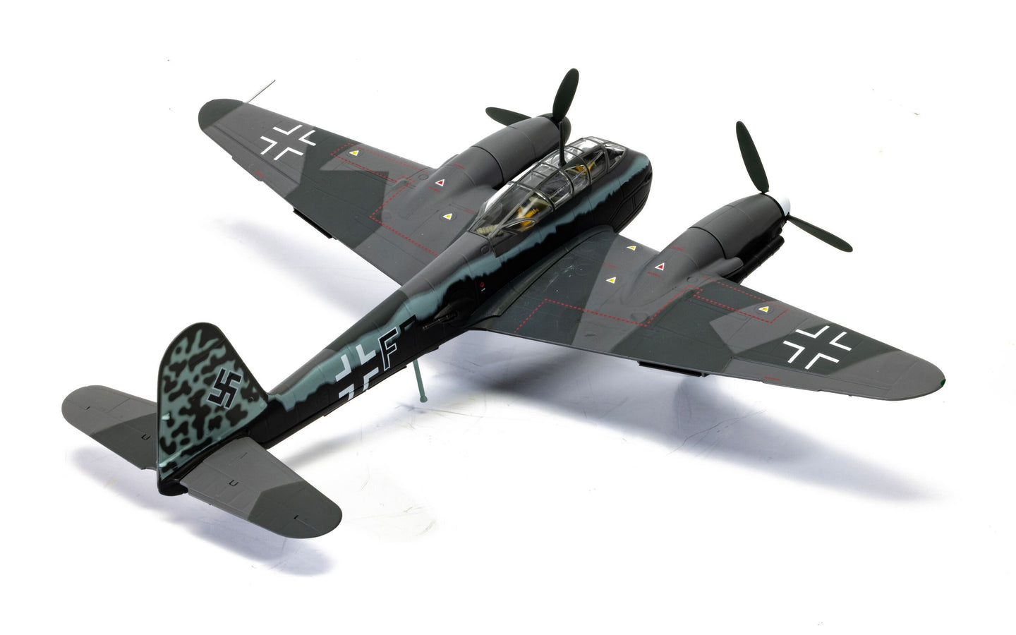 CORGI ME 410A-1 LUFTWAFFE BLACK F "RUDOLF ABRAHAMCZIK" 14./KG2 FRANCE 1943
