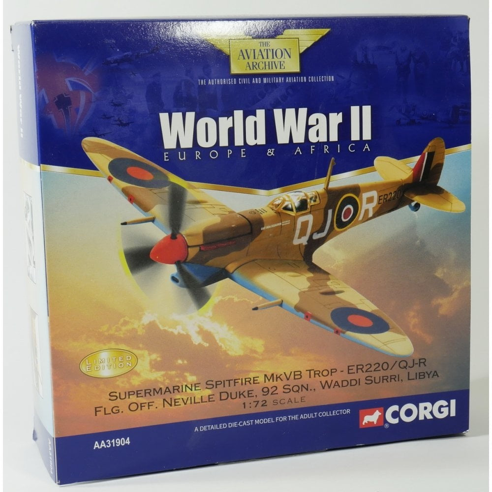 CORGI SPITFIRE MK.V RAF No.92 SQN ER220 NEVILLE DUKE