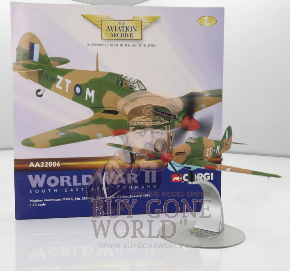 CORGI HAWKER HURRICANE MKII RAF No.258 SQN