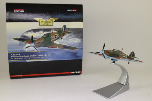 CORGI HURRICANE MK II RAF No.134 SQUADRON Z5226 VAENGA USSR SEPTEMBER 1941