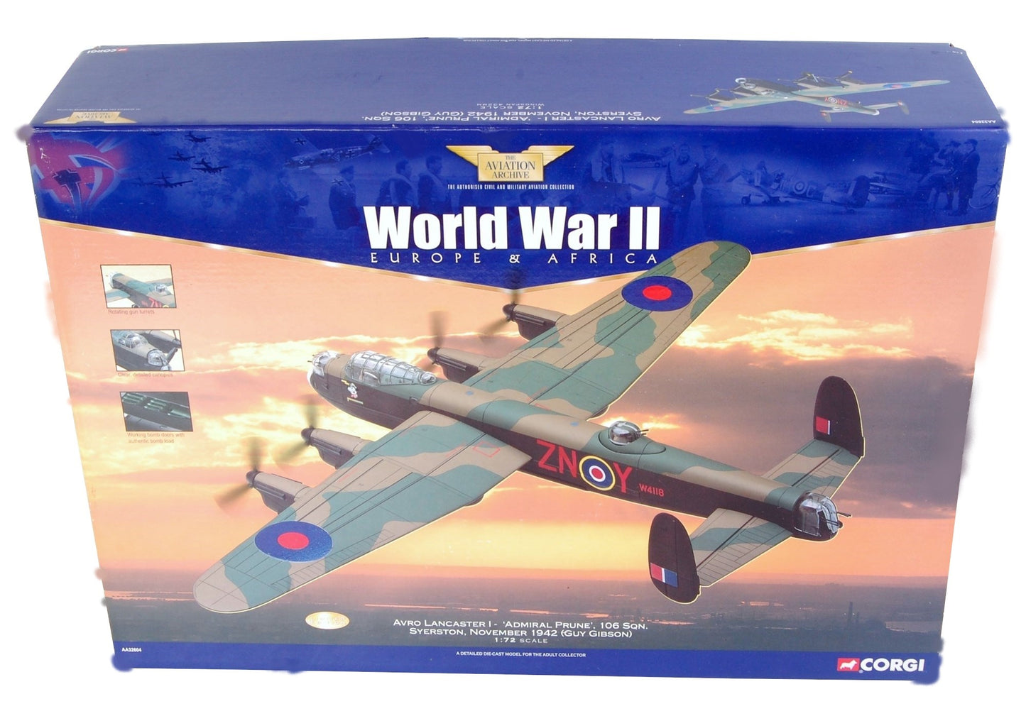 CORGI LANCASTER I "ADMIRAL PRUNE" GUY GIBSON 106 SQUADRON SYERSTON NOVEMBER 1942
