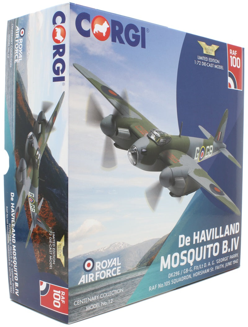 CORGI MOSQUITO B.MK IV RAF NI 105 SQUADRON D.A.G. 'GEORGE' PARRY JUNE 1942