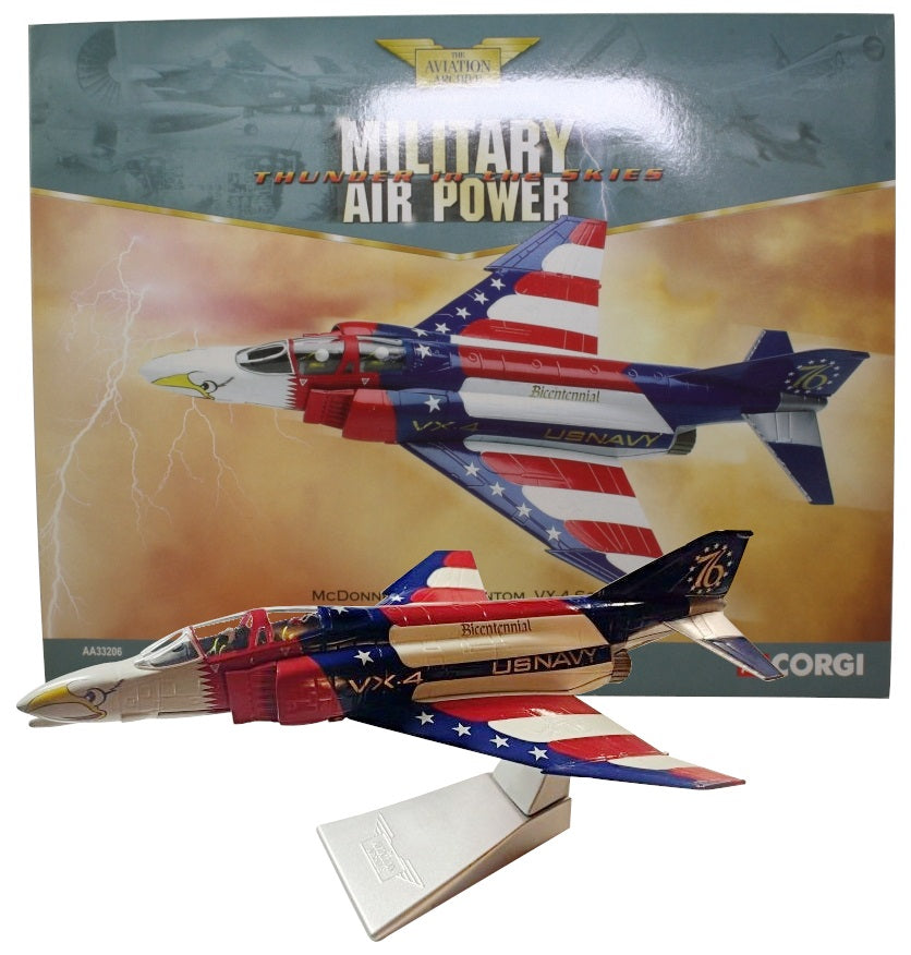 CORGI F-4J PHANTOM II USN VX-4 EVALUATORS NAS PINT MAGU CA US BICENTENNIAL 1976