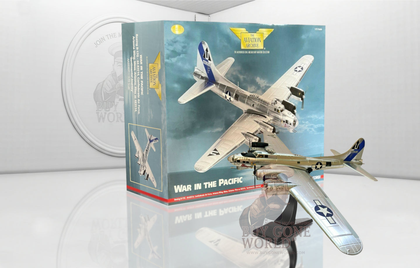 CORGI B-17G FLYING FORTRESS CONFEDERATE AIR FORCE ARIZONA WING MESA ARIZONA FLIES AS 483514 "SENTIMENTAL JOURNEY"
