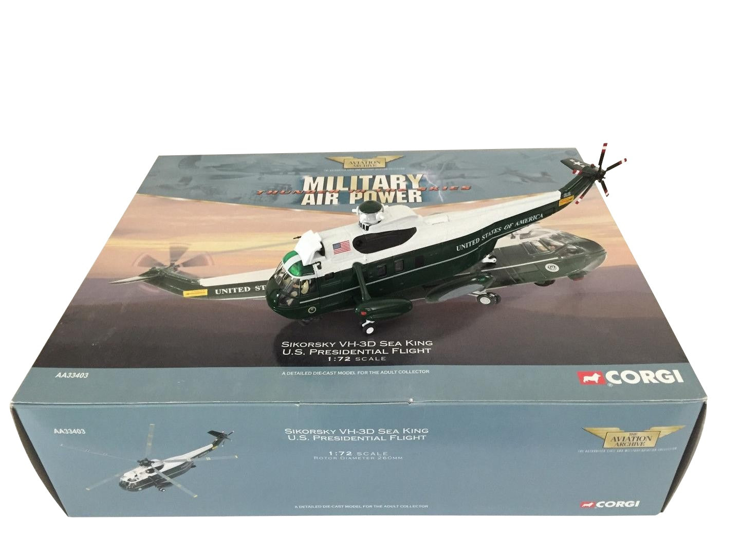 CORGI SIKORSKY VH-3D SEA KING U.S.PRESIDENTIAL FLIGHT