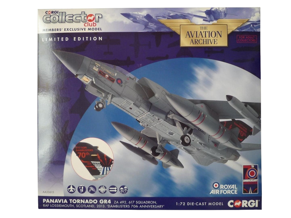 CORGI TORNADO 617 SQUADRON 2013 "DAMBUSTERS 7OTH ANNIVERSARY"