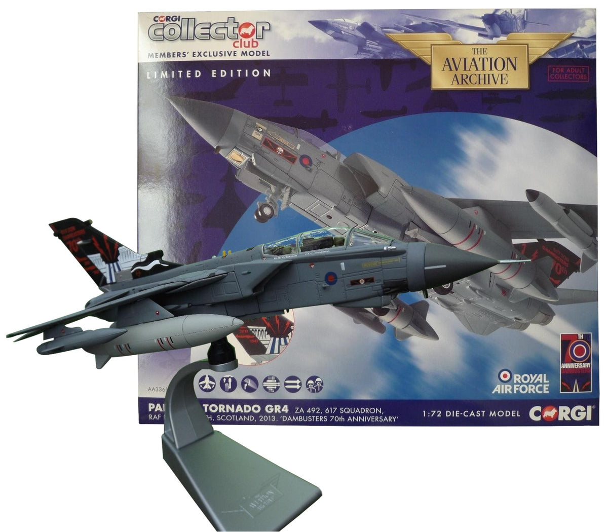 CORGI TORNADO 617 SQUADRON 2013 "DAMBUSTERS 7OTH ANNIVERSARY"