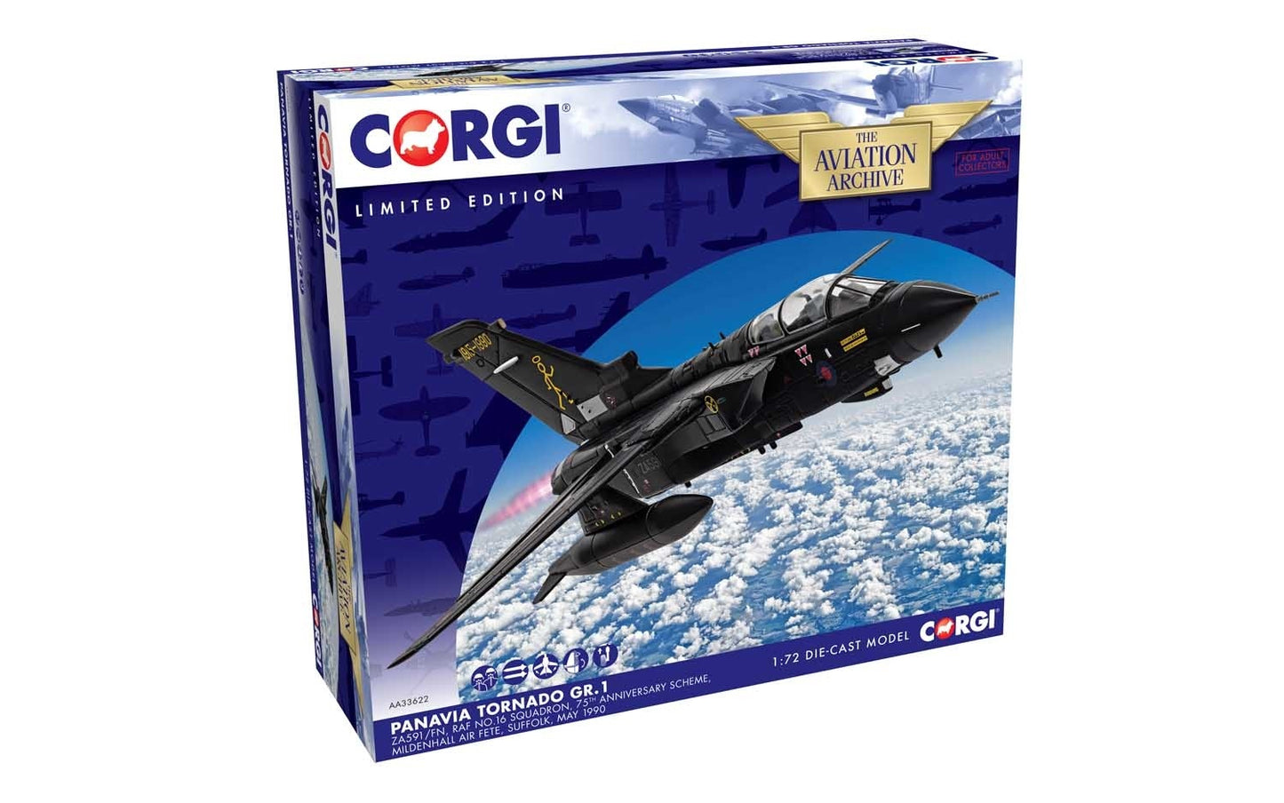 CORGI TORNADO GR.1 RAF NO.16 SQUADRON 75 ANNIVERSARY 1990