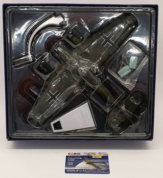 CORGI HE 111H-14 LUFTWAFFE 1/KGR 100 VANNEF FRANCE BLITZ 1940 (SIGHTS AND SOUNDS VERSION)