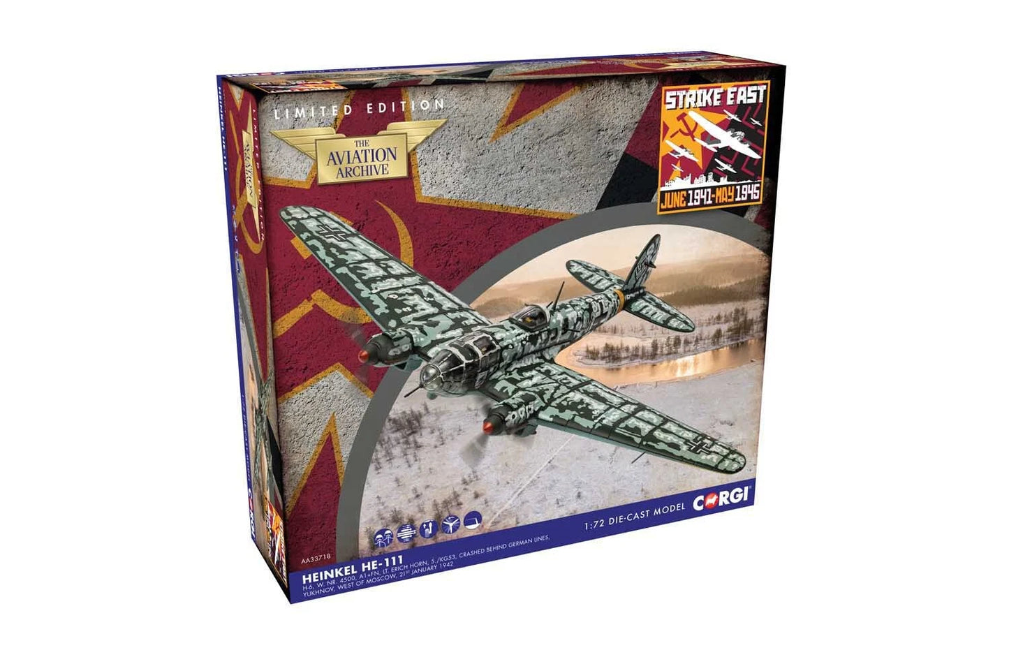 CORGI HEINKEL HE 111 A1+FN LT ERICH HORN JANUARY 1942