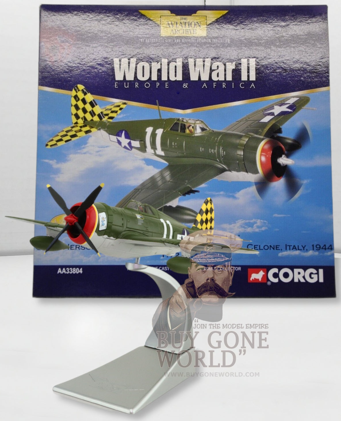CORGI P-47D THUNDERBOLT 317TH FS CHECKERTAILS