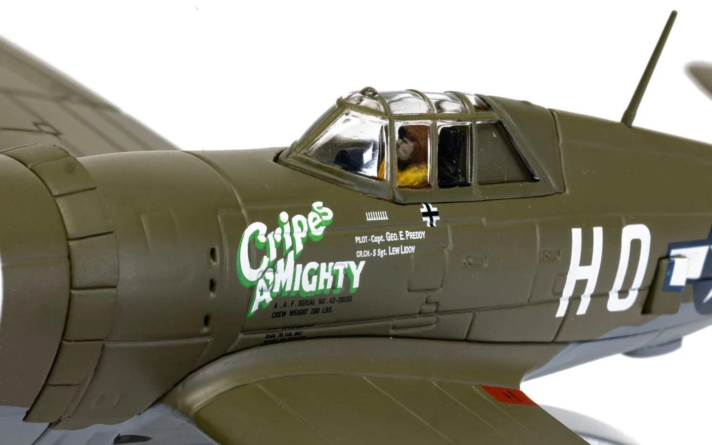 CORGI P-47D THUNDERBOLT 42-8500/HO-P "CRIPES A MIGHTY"