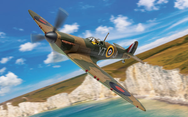 CORGI SPITFIRE MK.I ROYAL AIR FORCE "FLYING OFFICER JEFFREY QUILL" R6775 / YT-J REG: R6775