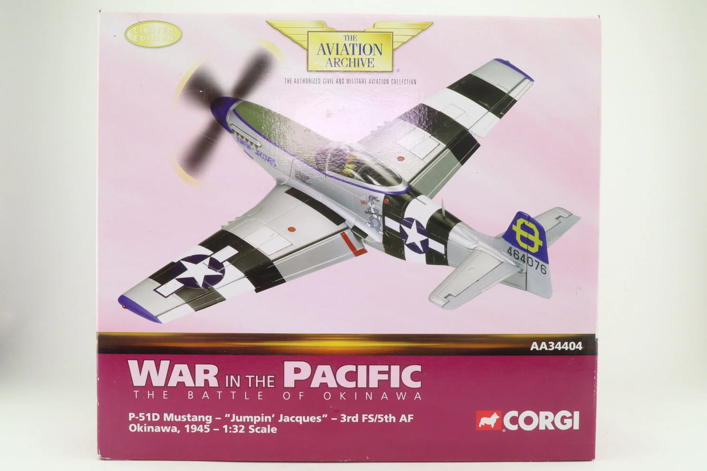 CORGI P-51D MUSTANG USAAF "JUMPIN JAQUES" PHILIPPINES 1953