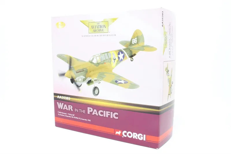 CORGI P-40E WARHAWK WHITE 86 I LT ANDREW J REYNOLDS