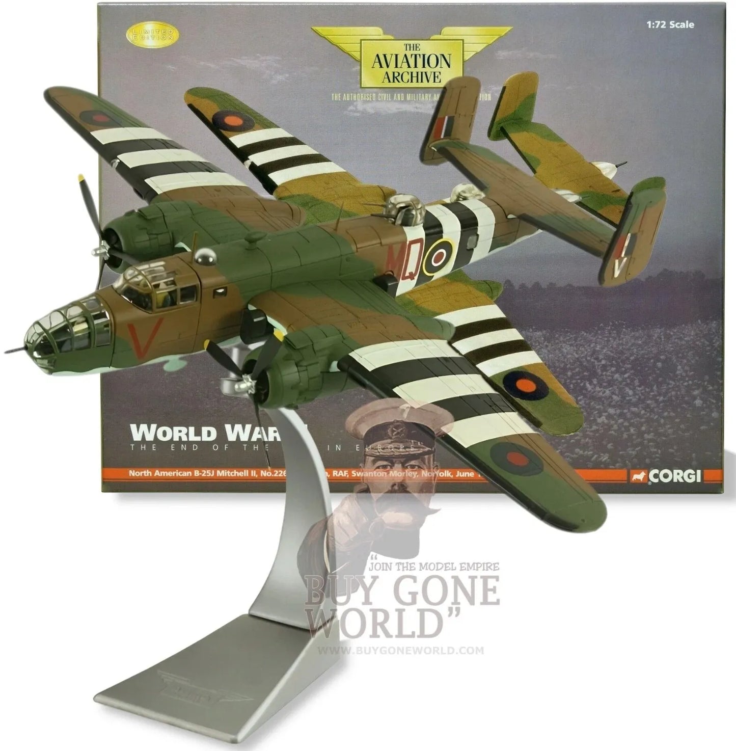 CORGI B-25 MITCHELL RAF NO.226 SQN RAF SWANTON MORLEY ENGLAND 1944