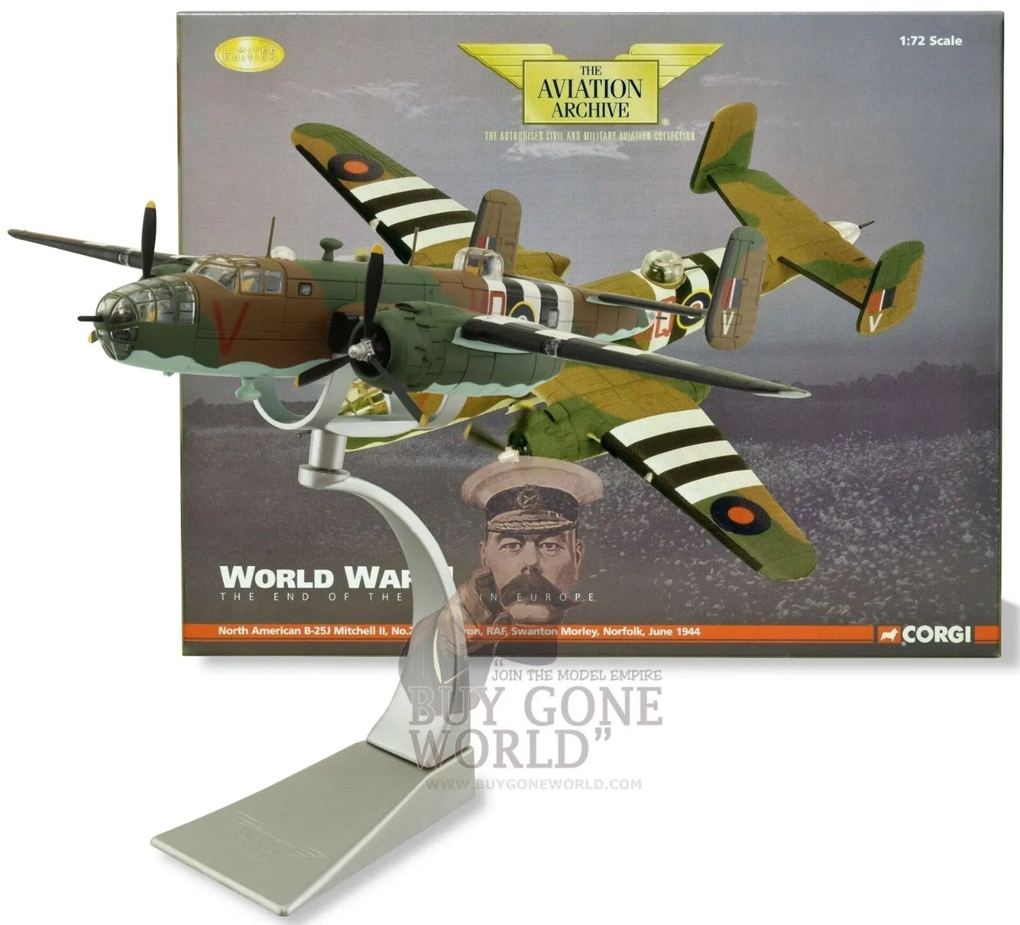 CORGI B-25 MITCHELL RAF NO.226 SQN RAF SWANTON MORLEY ENGLAND 1944