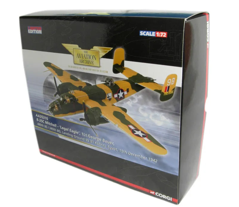CORGI B-25C MITCHELL USAAF "LEGAL EAGLE" 1942