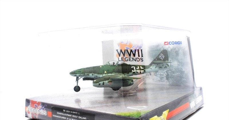 CORGI ME 262A "WHITE 3" ADOLF GALLAND MUNICH-RIEM GERMANY 1945