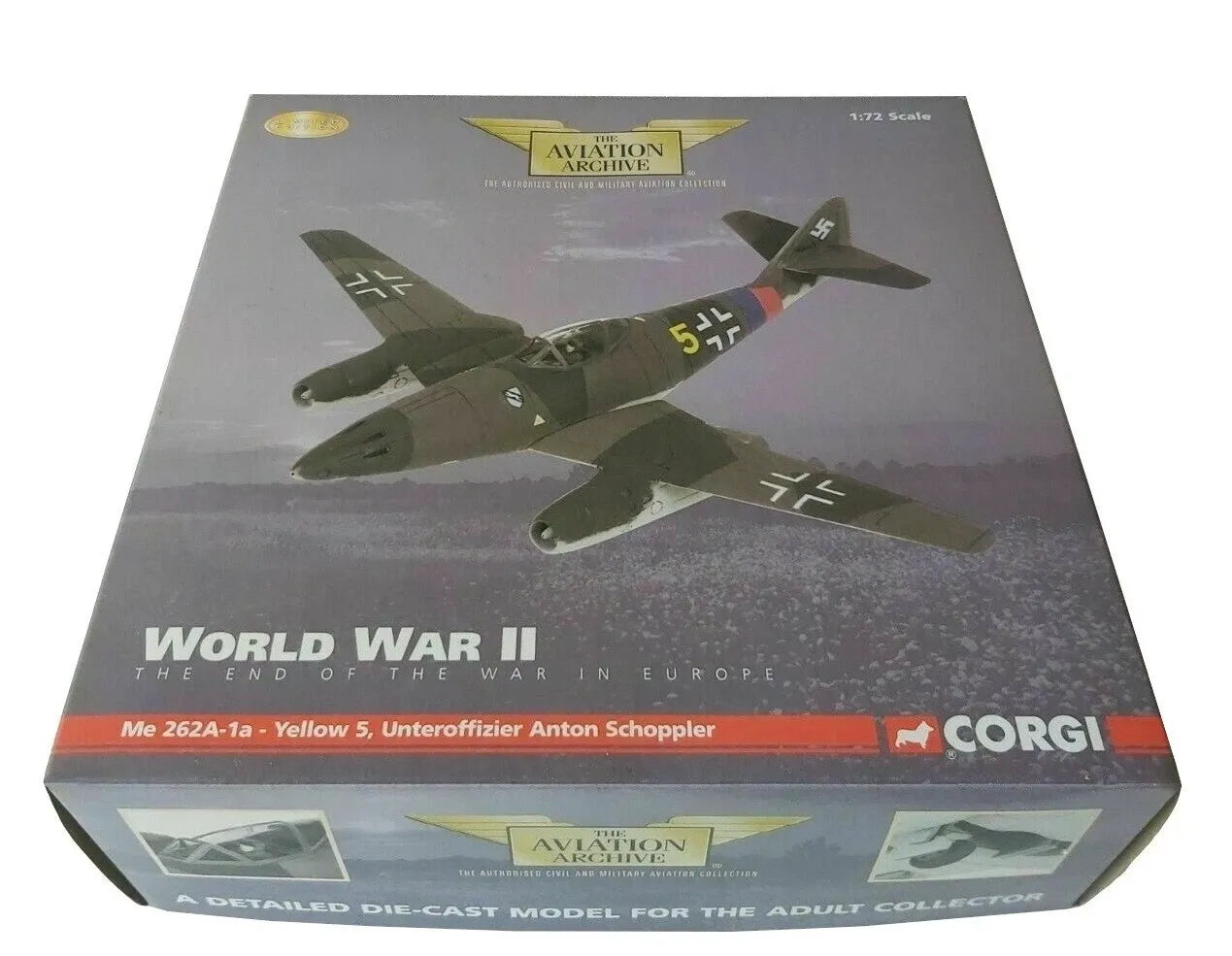CORGI ME 262A, 3./JG 7 "YELLOW 5" ANTON SCHOPPLER