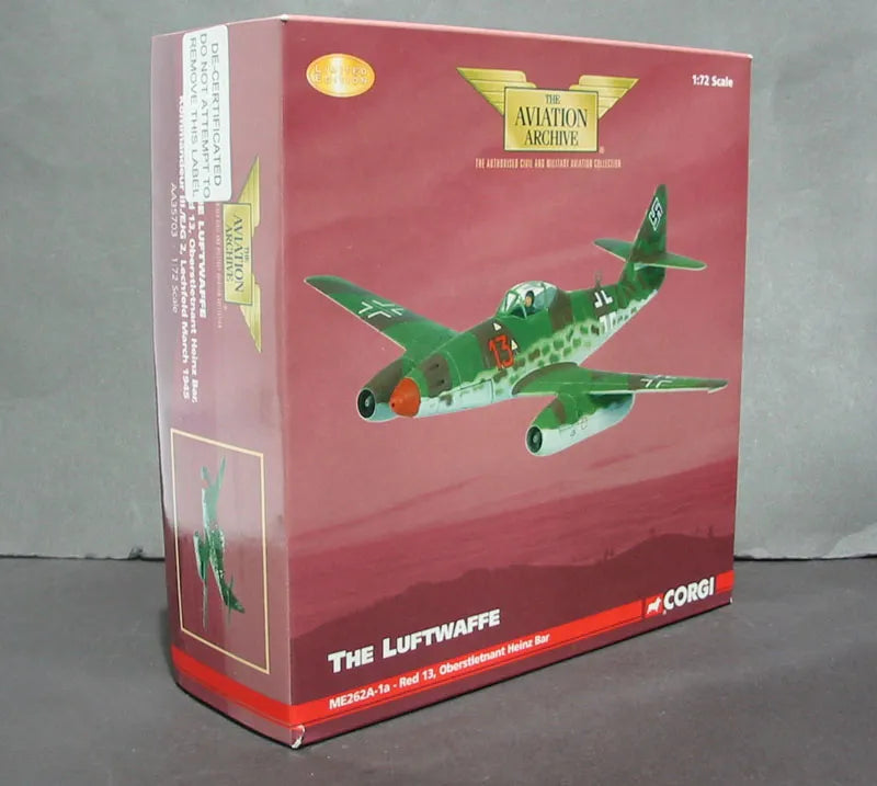 CORGI ME 262A LUFTWAFFE "RED 13" HEINZ BAR GERMANY 1945