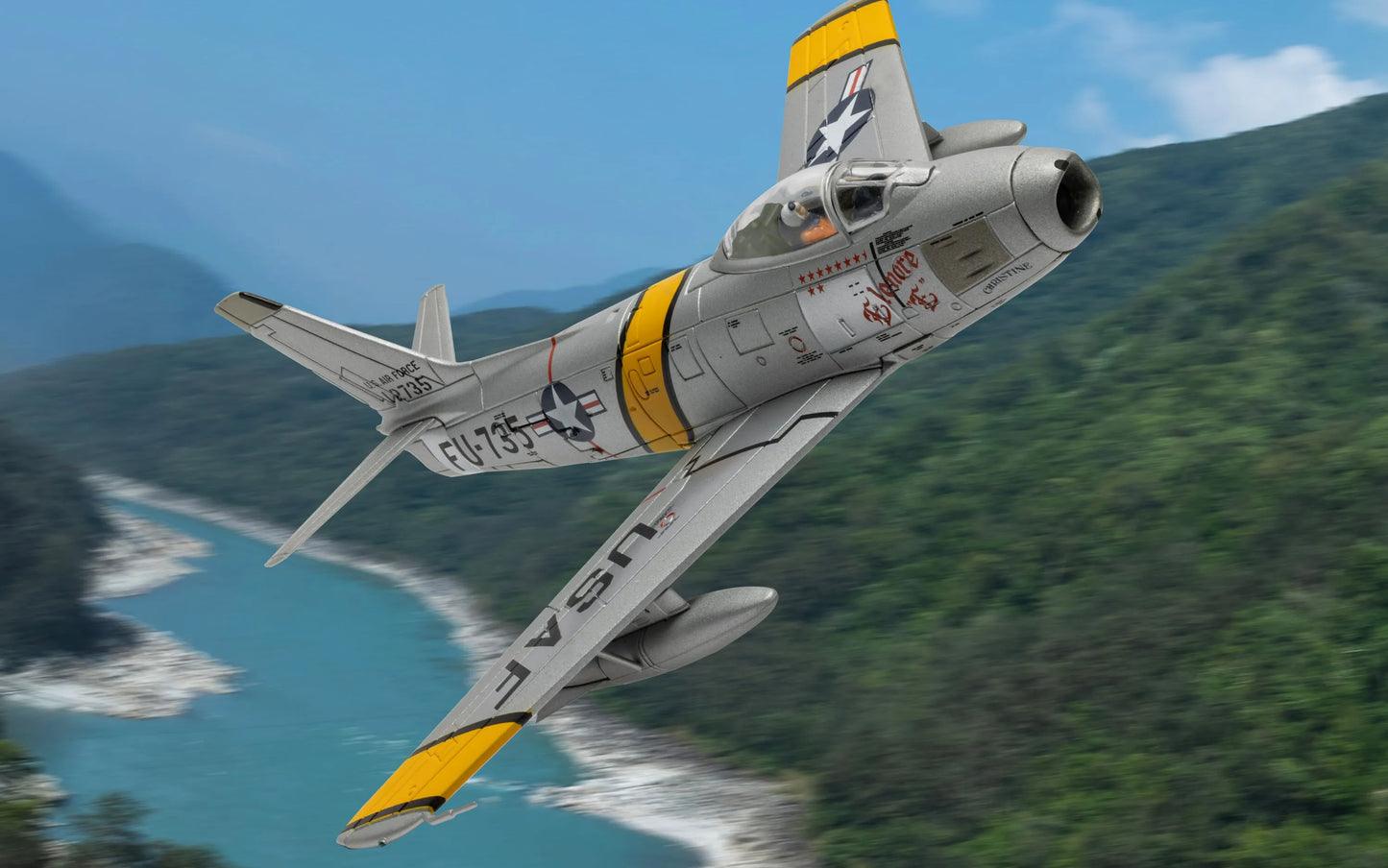 CORGI F-86E SABRE USAF "ELEANOR 'E' CHRISTINE" WILLIAM T. 'BILL' WHISNER JR 1952
