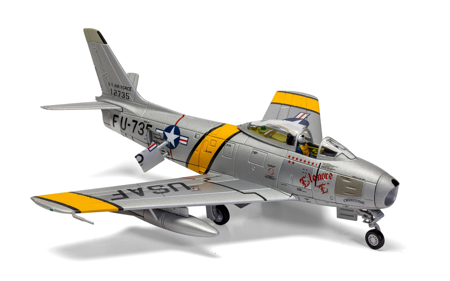 CORGI F-86E SABRE USAF "ELEANOR 'E' CHRISTINE" WILLIAM T. 'BILL' WHISNER JR 1952