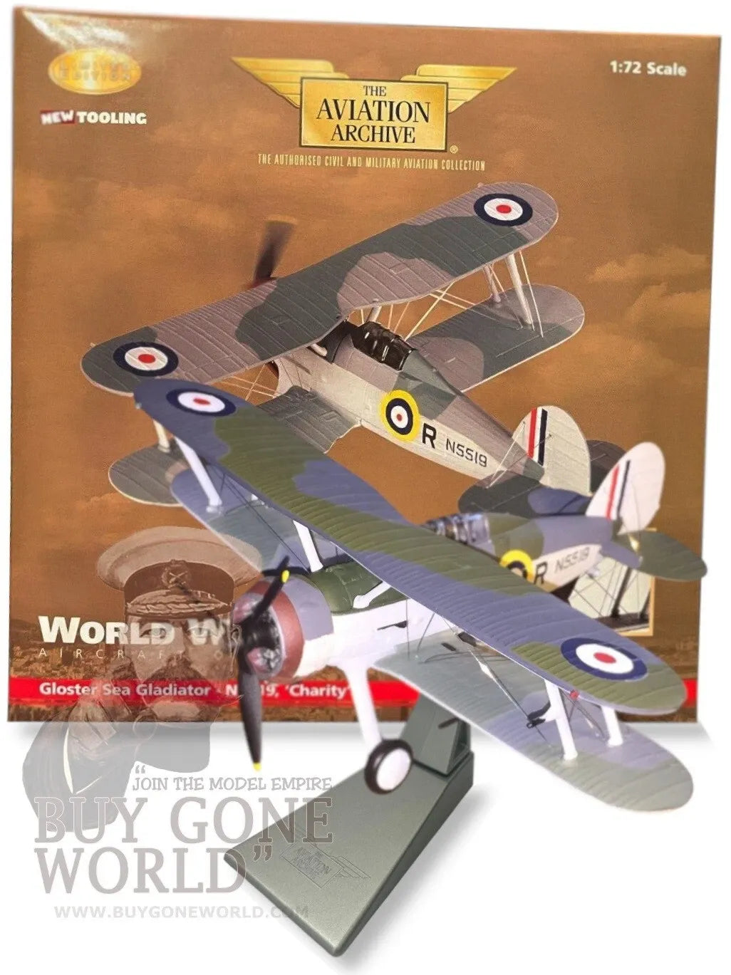 CORGI SEA GLADIATOR RAF HAL FAR FIGHTER FLIGHT "CHARITY" P. W. HARTLEY MALTA 1940