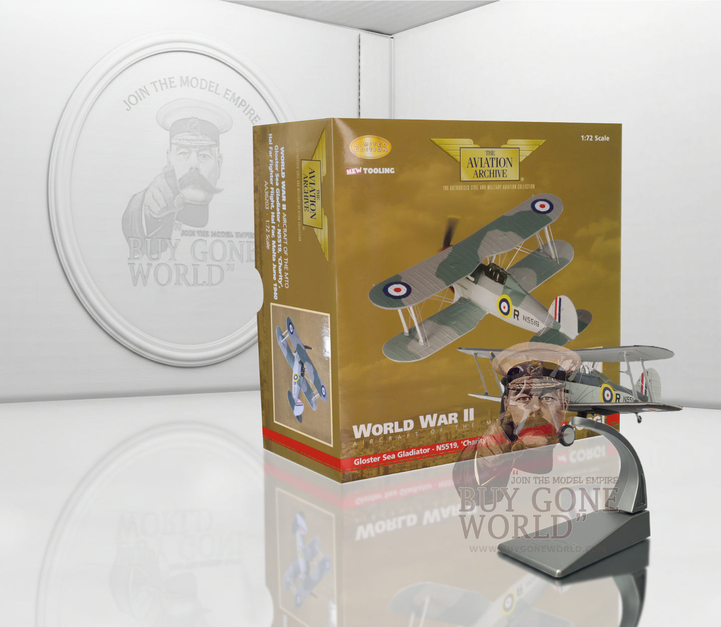 CORGI SEA GLADIATOR RAF HAL FAR FIGHTER FLIGHT "CHARITY" P. W. HARTLEY MALTA 1940