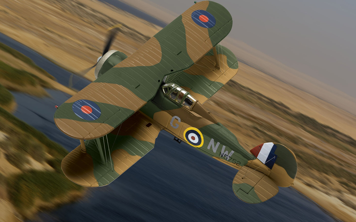 CORGI GLOSTER GLADIATOR MK.II ROYAL AIR FORCE REG: N5752