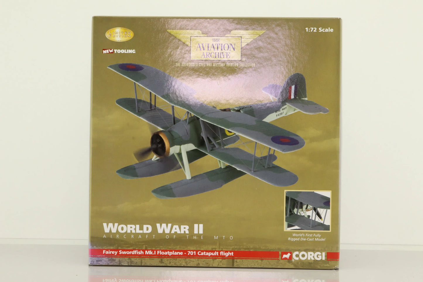 CORGI SWORDFISH MK.I HMS MALAYA 1940