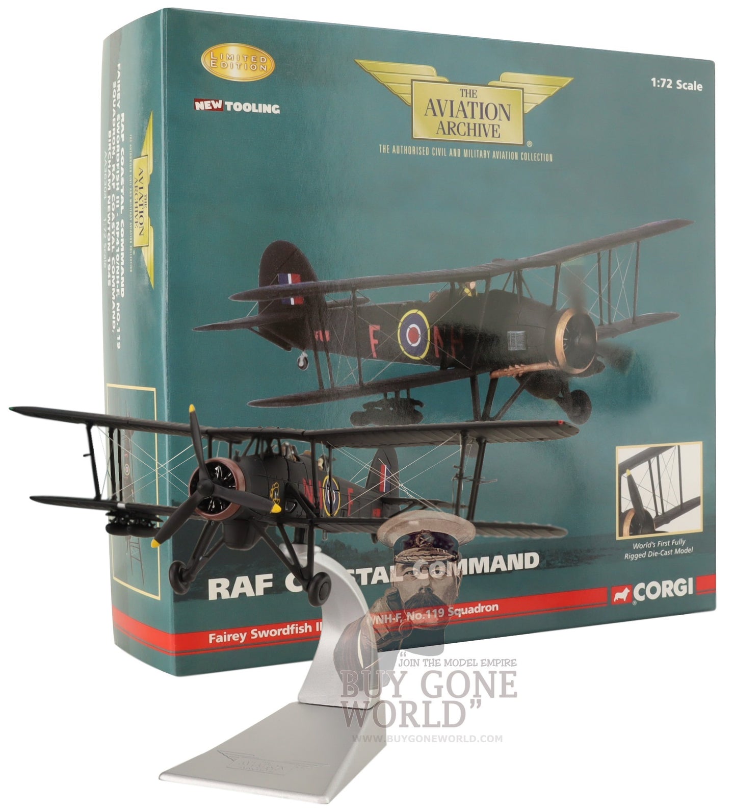 CORGI FAIREY SWORDFISH MK III NF410/NH-F No119 SQN COASTAL COMMAND
