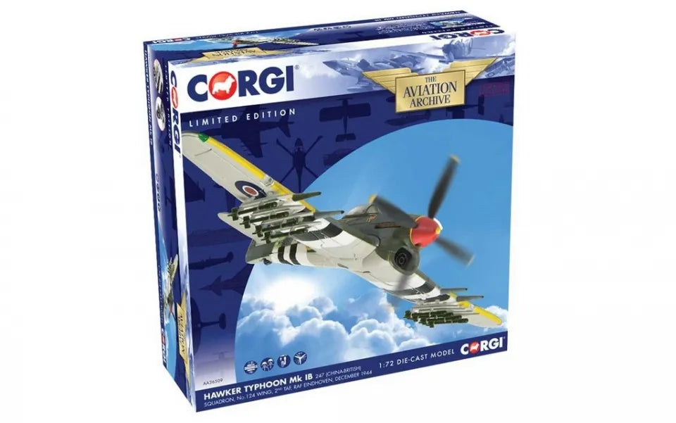 CORGI HAWKER TYPHOON MK I RAF NO.247 (CHINA-BRITISH) SQN HOLLAND 1944