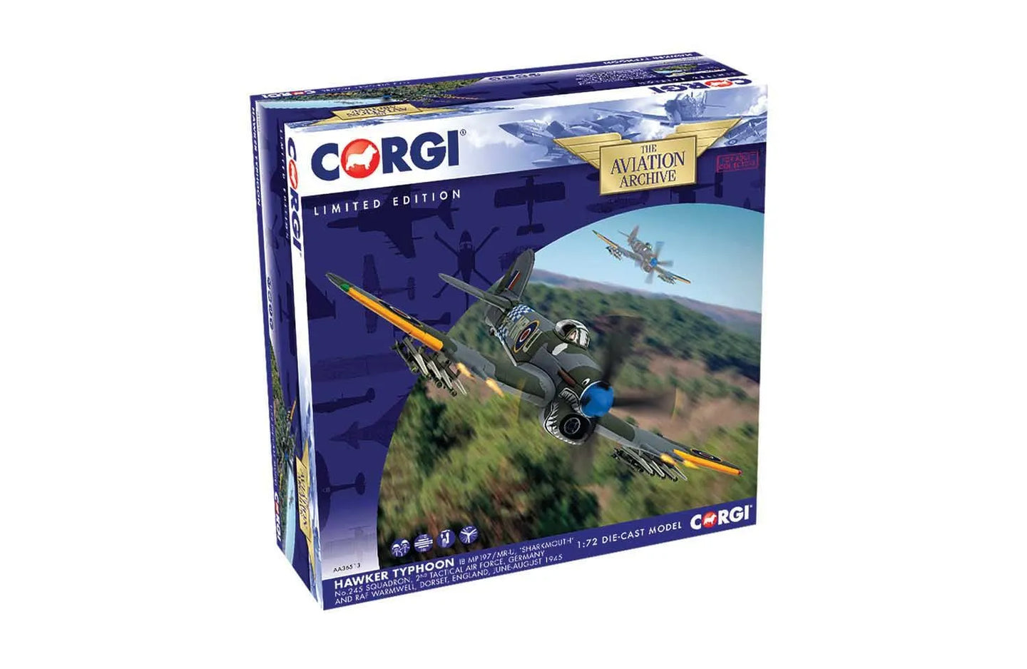 CORGI HAWKER TYPHOON MK I RAF 'MOOSE' 'SHARKMOUTH' 1944