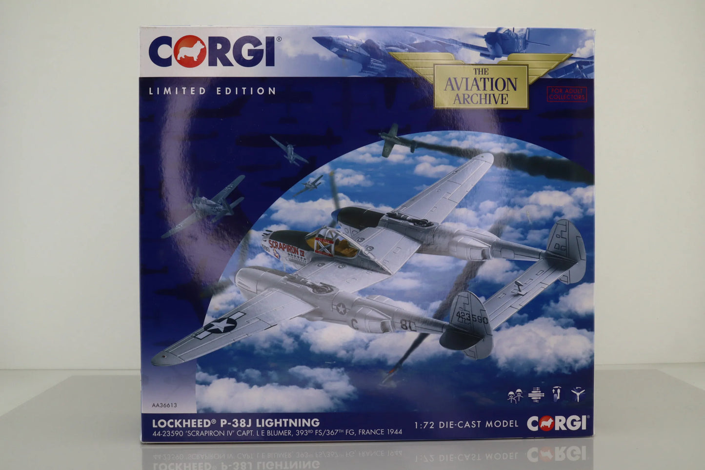 CORGI P-38J LIGHTING USAAF 367TH FG 393RD FS