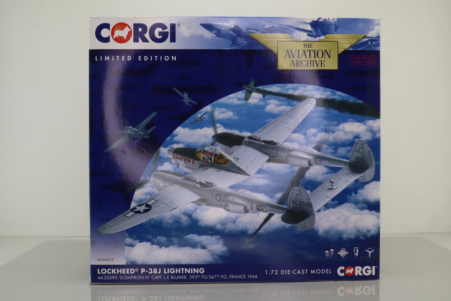 CORGI P-38J LIGHTING USAAF 367TH FG 393RD FS