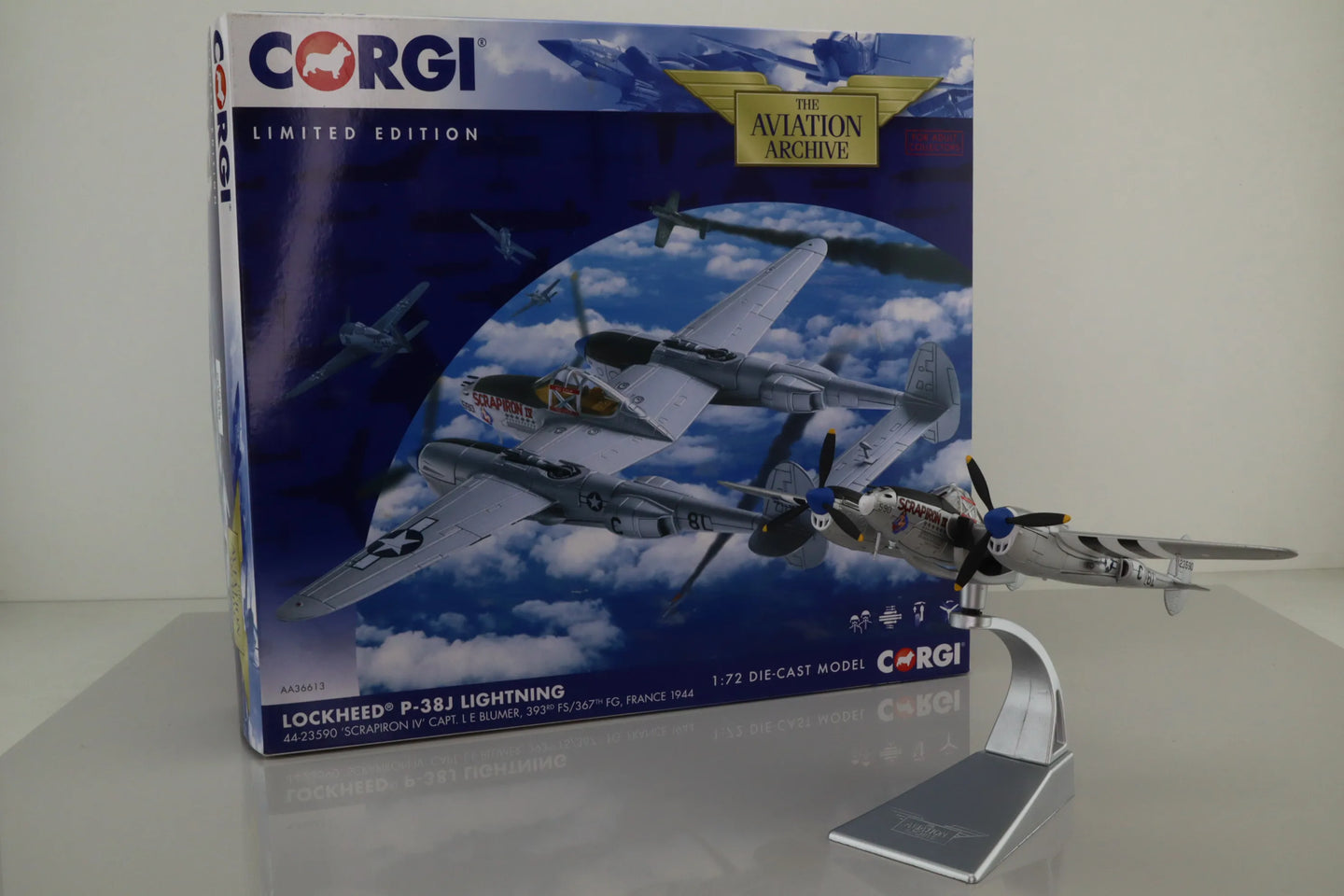 CORGI P-38J LIGHTING USAAF 367TH FG 393RD FS