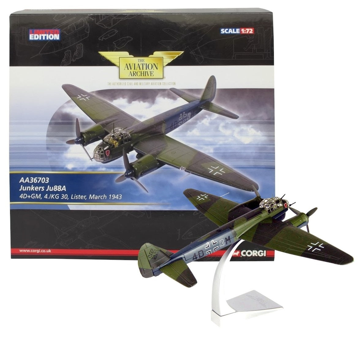 CORGI JUNKERS JU 88A-4 LUFTWAFFE 4./KG 30