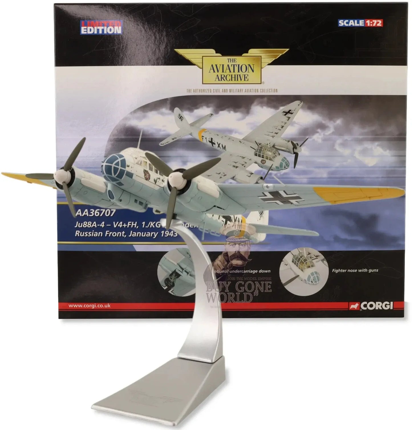 CORGI JU88A-4 V4+FH 1./KG1 "HINDENBURG" RUSSIAN FRONT JANUARY 1943