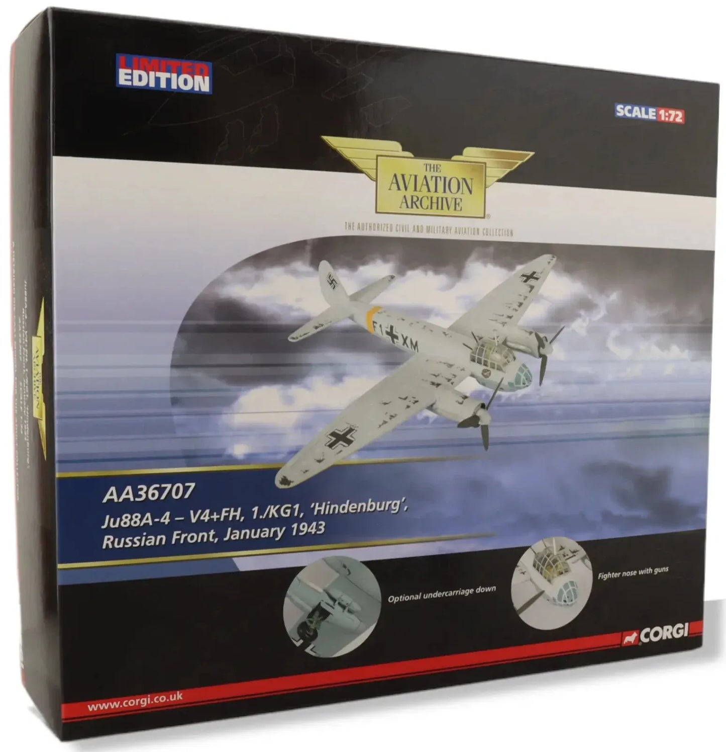 CORGI JU88A-4 V4+FH 1./KG1 "HINDENBURG" RUSSIAN FRONT JANUARY 1943