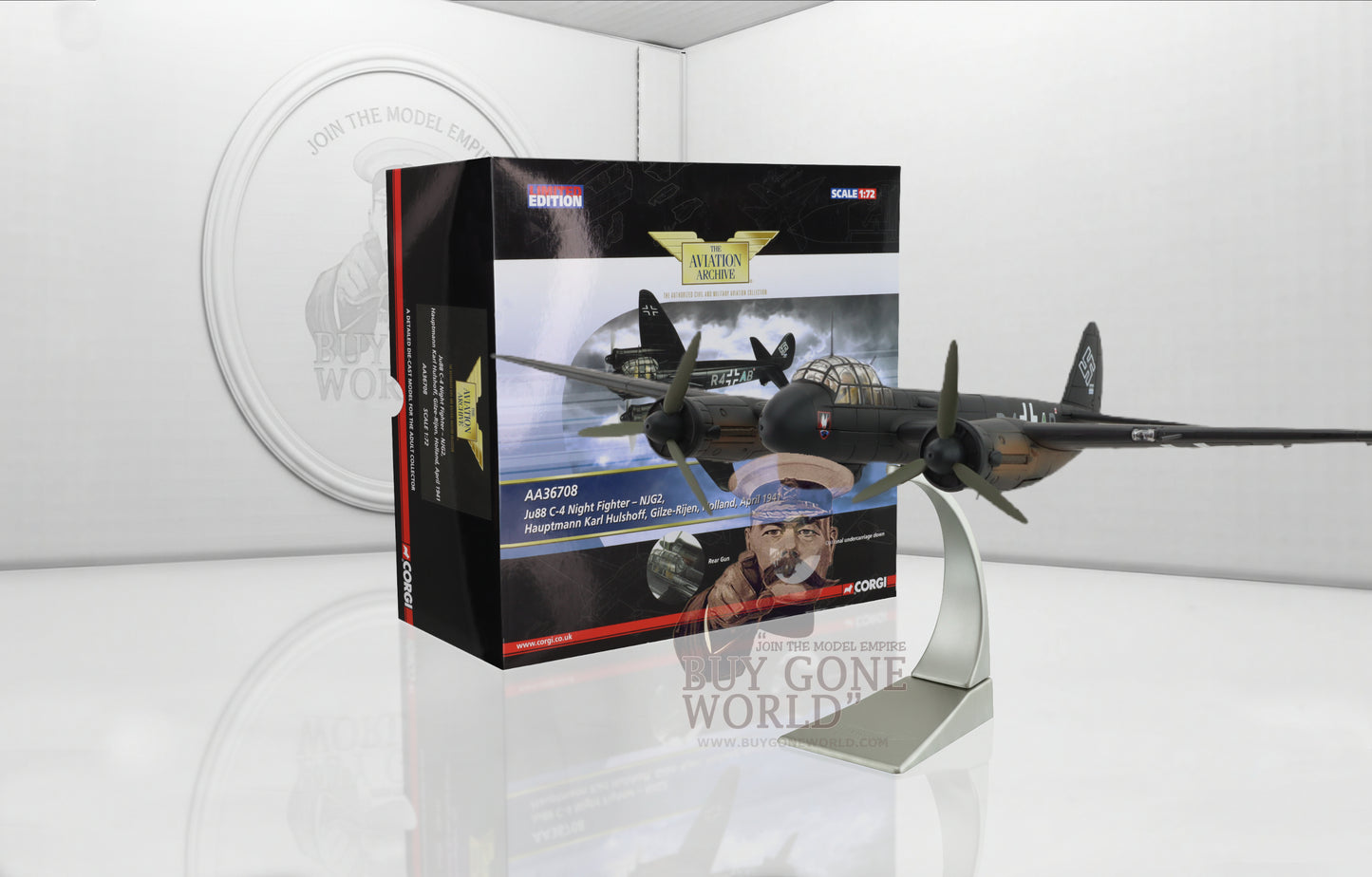 CORGI JU 88C-4 LUFTWAFFE NIGHTFIGHTER NJG2, KARL HULSHOF GILZE JIJEN HOLLAND APRIL 1941