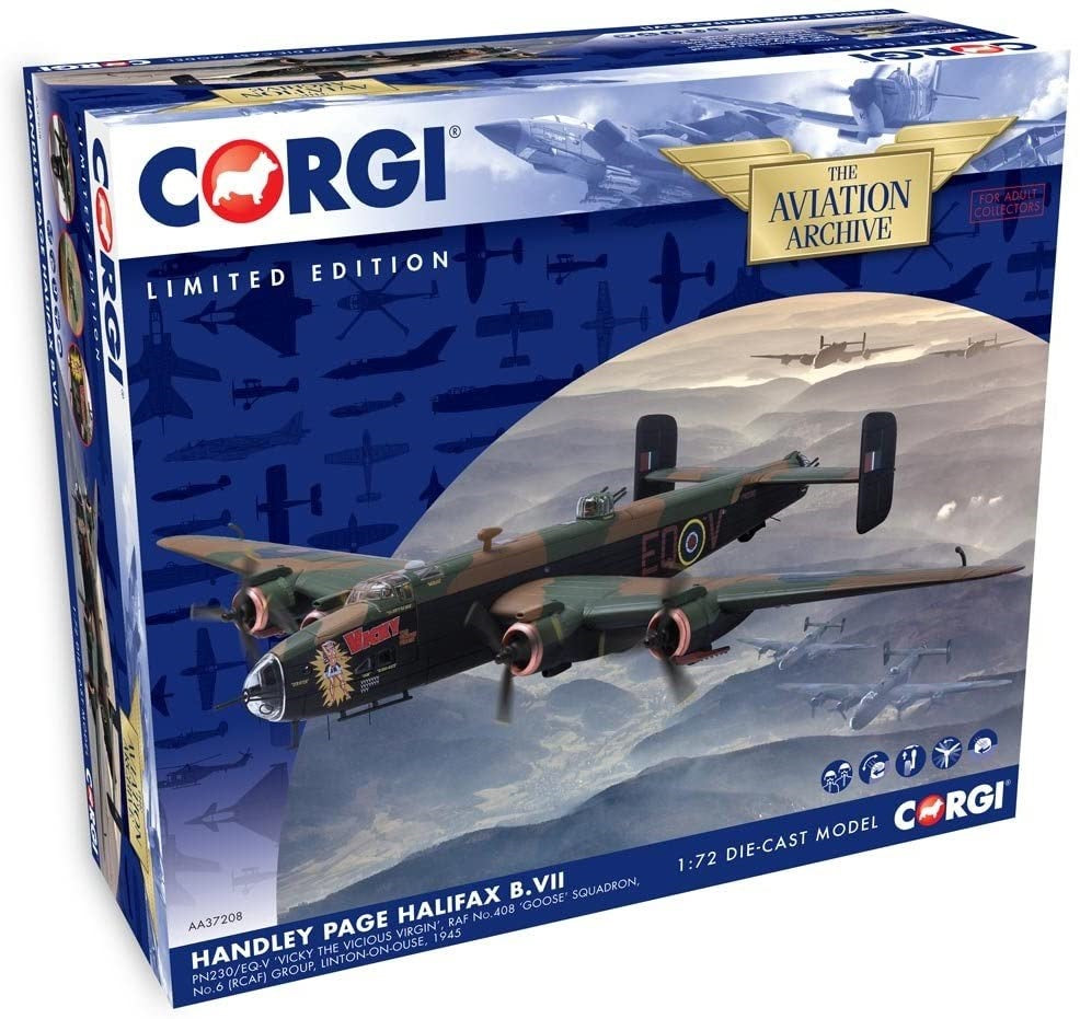 CORGI HANDLEY PAGE HALIFAX B.VII "VICKY THE VICIOUS VIRGIN"