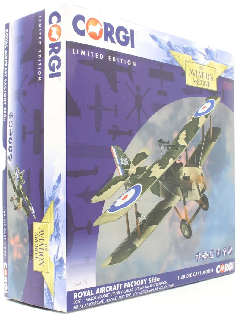 CORGI S.E.5A RAF NO.40 SQN  D3511 "RODERIC STANLEY DALLAS" FRANCE MAY 1918